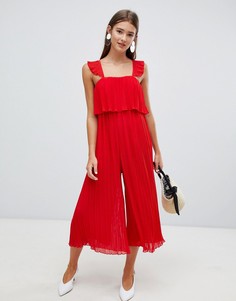 Шифоновый комбинезон New Look - Красный