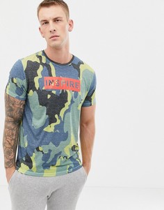 Футболка с камуфляжным принтом Jack and Jones Originals - Зеленый