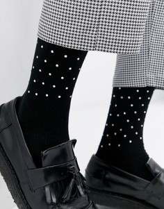 Носки со стразами ASOS DESIGN - Черный
