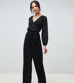 Комбинезон в горошек с запахом ASOS DESIGN Tall - Мульти