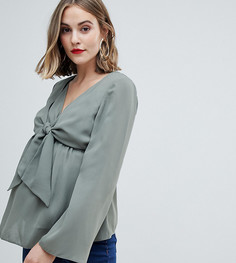Топ на завязке для кормящих мам ASOS DESIGN Maternity - Зеленый