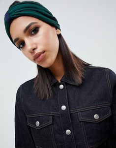 Сине-зеленая повязка на голову ASOS DESIGN - Зеленый