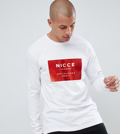 Лонгслив с логотипом Nicce эксклюзивно для ASOS - Белый