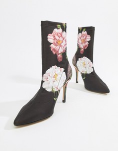 Туфли на каблуке с цветочным принтом Ted Baker - Черный