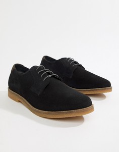 Черные замшевые туфли на шнуровке Silver Street - Темно-синий
