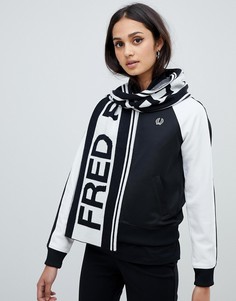 Шарф с логотипом Fred Perry - Белый