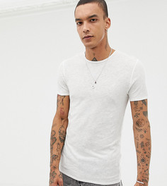 Обтягивающая футболка с вышивкой Heart & Dagger - Белый