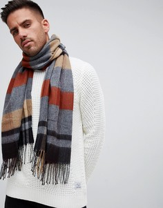Бежевый шарф-накидка в клетку River Island - Кремовый