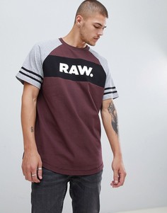 Фиолетовая футболка с рукавами реглан и логотипом G-Star - Фиолетовый