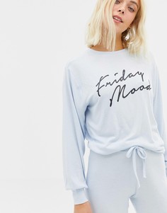 Трикотажный топ New Look Friday Mood - Синий