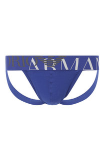 Хлопковые трусы-джоки на широкой резинке Emporio Armani