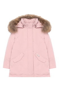 Парка с меховой отделкой на капюшоне Woolrich