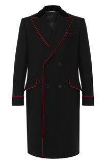 Двубортное пальто из шерсти Dolce & Gabbana
