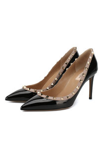Лаковые туфли Valentino Garavani Rockstud на шпильке Valentino