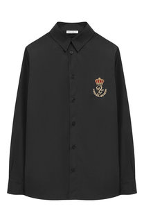 Хлопковая рубашка с воротником кент Dolce & Gabbana