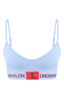 Хлопковый бюстгальтер с логотипом бренда Calvin Klein Underwear