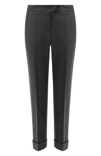 Кашемировые брюки с отворотами Giorgio Armani