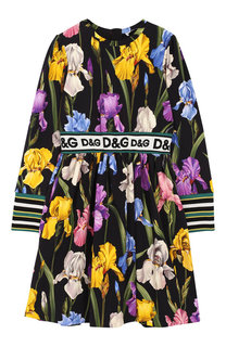 Хлопковое платье с эластичными вставками Dolce & Gabbana