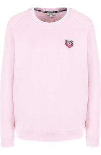 Хлопковый свитшот с вышитым логотипом бренда Kenzo