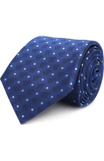 Шелковый галстук с узором Canali