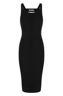Однотонное приталенное платье с открытой спиной T by Alexander Wang