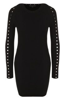 Хлопковое мини-платье с круглым вырезом Alexander Wang