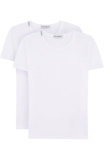 Хлопковый комплект из двух футболок Dolce & Gabbana