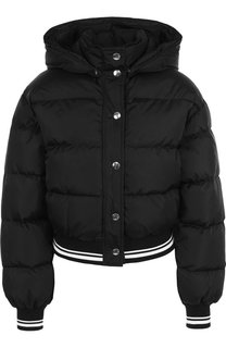 Куртка с капюшоном и контрастной отделкой MSGM