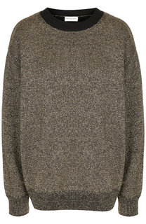 Пуловер свободного кроя с контрастным воротником Dries Van Noten