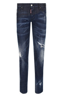 Джинсы прямого кроя с потертостями Dsquared2
