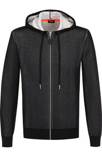 Хлопковая толстовка на молнии с капюшоном Diesel