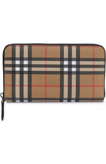 Кожаный бумажник на молнии с отделениями для кредитных карт Burberry