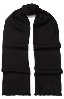 Шерстяной шарф с бахромой Canali
