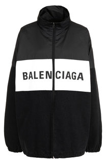Куртка с логотипом бренда и воротником-стойкой Balenciaga