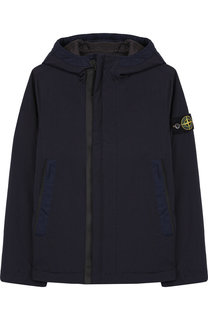 Ветровка на молнии с капюшоном Stone Island