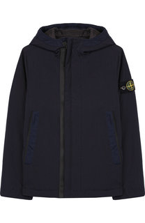 Ветровка на молнии с капюшоном Stone Island