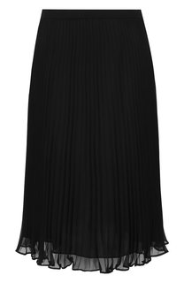 Однотонная плиссированная юбка-миди Polo Ralph Lauren