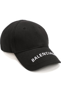 Хлопковая бейсболка с логотипом бренда Balenciaga