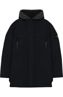 Текстильная парка с капюшоном Stone Island