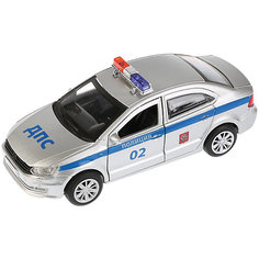 Машинка Технопарк "Volkswagen Polo" Полиция, 12 см