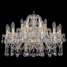 Подвесная люстра 1413/12+6/220/G Bohemia Ivele Crystal