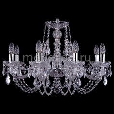 Подвесная люстра 1406/8/240/Ni/Leafs Bohemia Ivele Crystal