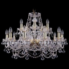 Подвесная люстра 1411/10+5/240/G/Balls Bohemia Ivele Crystal