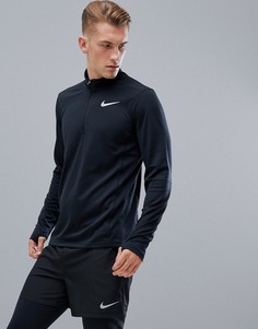 Черный свитшот с молнией Nike Running pacer 928411-010 - Черный