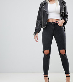 Джинсы скинни с классической талией Liquor N Poke Petite - Черный