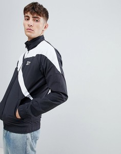 Черная спортивная куртка с контрастной отделкой Rebook Classics BK5095 - Черный Reebok