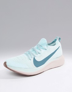 Сине-розовые кроссовки Nike Running Zoom Fly Flyknit - Синий