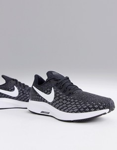 Черно-белые кроссовки Nike Running Air Zoom Pegasus - Черный