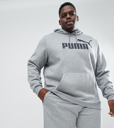 Худи серого цвета без застежки Puma Plus Essentials 85174303 - Серый