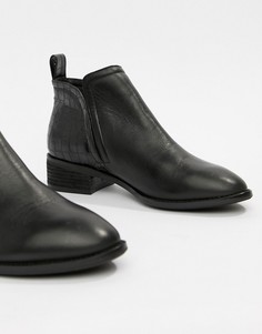 Черные кожаные ботинки с эффектом крокодиловой кожи Office Andreas - Черный